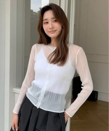 BB SHEER RIB CARDIGAN（BBシアーリブカーディガン）
