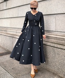 JENNE（ジェンヌ）の「日本製ドットドレス（ワンピース）」