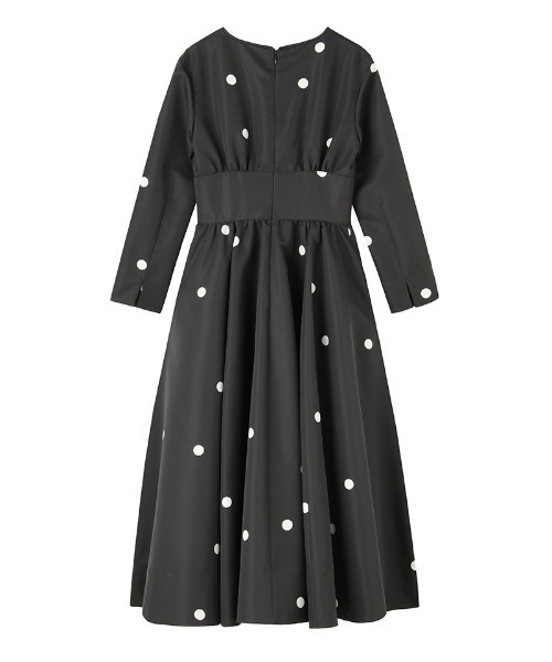 JENNE(ジェンヌ)の「日本製ドットドレス(ワンピース・レディース・ネイビー/ブラック・MEDIUM/SMALL/LARGE)」の15枚目の写真