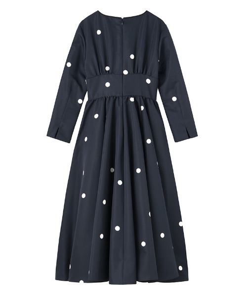 JENNE(ジェンヌ)の「日本製ドットドレス(ワンピース・レディース・ネイビー/ブラック・MEDIUM/SMALL/LARGE)」の21枚目の写真