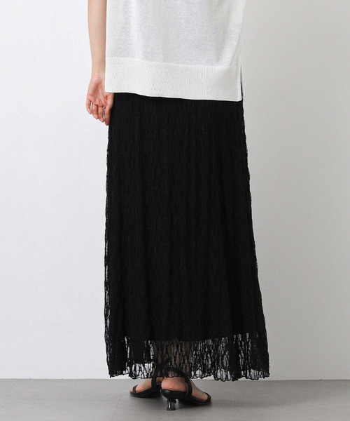 Gready Brilliant(グレディブリリアン)の「ストレッチレースフレア(スカート・レディース・ブラック/オフホワイト・FREE)」の16枚目の写真