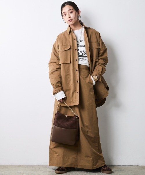 CHIC STYLE(シックスタイル)の「ロングスリーブロゴプリントTシャツ<大きいサイズ有>シックスタイル(Tシャツ/カットソー・レディース・スミクロ/オフホワイト・5L/4L/3L/LL/L/M)」の18枚目の写真