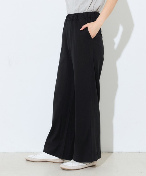 coca(coca)(コカ)の「コットン天竺ワイドパンツ(その他パンツ・レディース・ベージュ/ブラック・L/S/M/XL)」の11枚目の写真