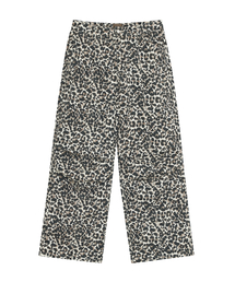 STUD PARACHUTE PANTS [LEOPARD WHITE]