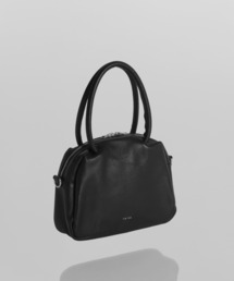 【YArKA/ヤーカ】real leather sharp & soft mix nuance boston bag S [sas1] / 直曲線のニュアンスボストンバッグ