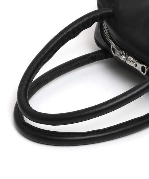 YArKA（ヤーカ）の「【YArKA/ヤーカ】real leather sharp & soft mix nuance boston bag S [sas1] / 直曲線のニュアンスボストンバッグ（ショルダーバッグ・レディース・ブラック・FREE）」の16枚目の写真