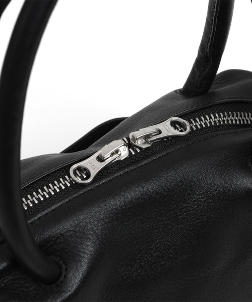 YArKA（ヤーカ）の「【YArKA/ヤーカ】real leather sharp & soft mix nuance boston bag S [sas1] / 直曲線のニュアンスボストンバッグ（ショルダーバッグ・レディース・ブラック・FREE）」の18枚目の写真