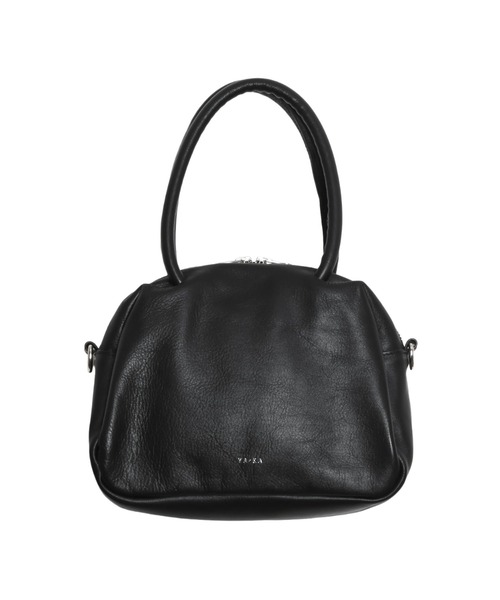 YArKA（ヤーカ）の「【YArKA/ヤーカ】real leather sharp & soft mix nuance boston bag S [sas1] / 直曲線のニュアンスボストンバッグ（ショルダーバッグ・レディース・ブラック・FREE）」の5枚目の写真
