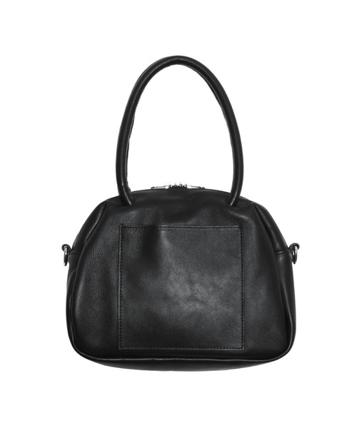 YArKA（ヤーカ）の「【YArKA/ヤーカ】real leather sharp & soft mix nuance boston bag S [sas1] / 直曲線のニュアンスボストンバッグ（ショルダーバッグ・レディース・ブラック・FREE）」の6枚目の写真