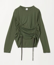 6 | <6(ROKU)>ハイゲージ コットン ドローストリング ロングスリーブ 26 FW(Tシャツ/カットソー)