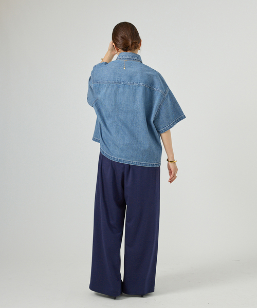 VERMEIL par iena(ヴェルメイユパーイエナ)の「デラヴィスポンチ イージーパンツ(その他パンツ・レディース・ネイビー/チャコールグレー・FREE)」の13枚目の写真