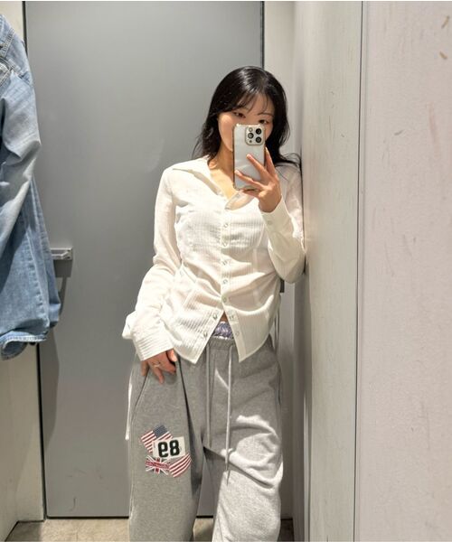 Midnight Move(ミッドナイトムーブ)の「rd check pants (grey)(スウェットパンツ・レディース・その他・FREE)」の9枚目の写真