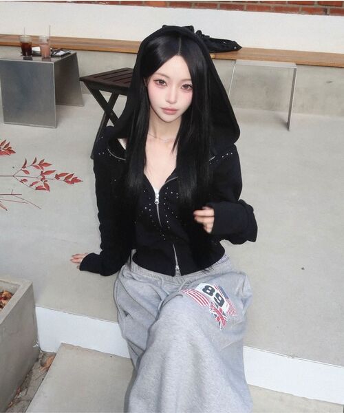Midnight Move(ミッドナイトムーブ)の「rd check pants (grey)(スウェットパンツ・レディース・その他・FREE)」の12枚目の写真