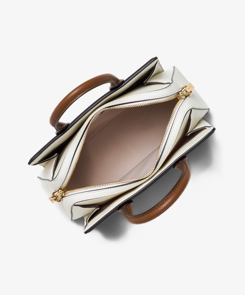 MICHAEL KORS(マイケルコース)の「LAILA カラーブロック ぺブルレザー サッチェル スモール(ハンドバッグ・レディース・ブラウン系・FREE)」の2枚目の写真