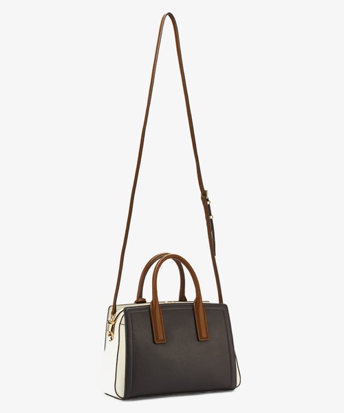 MICHAEL KORS(マイケルコース)の「LAILA カラーブロック ぺブルレザー サッチェル スモール(ハンドバッグ・レディース・ブラウン系・FREE)」の4枚目の写真
