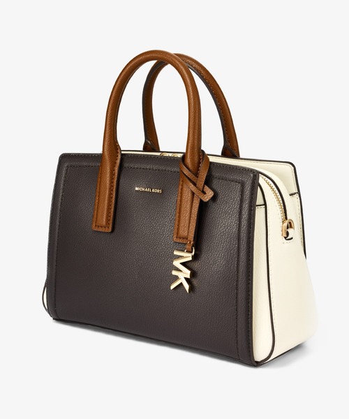 MICHAEL KORS(マイケルコース)の「LAILA カラーブロック ぺブルレザー サッチェル スモール(ハンドバッグ・レディース・ブラウン系・FREE)」の7枚目の写真
