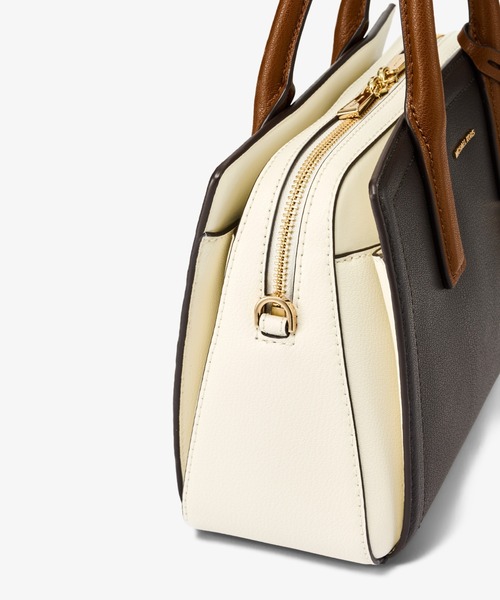 MICHAEL KORS(マイケルコース)の「LAILA カラーブロック ぺブルレザー サッチェル スモール(ハンドバッグ・レディース・ブラウン系・FREE)」の8枚目の写真