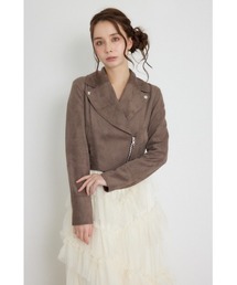 26AWフェイクスエードライダースジャケット 秋服