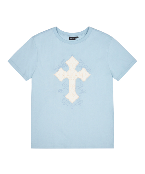 AAKAM(アーカム)の「AKM CROS2 Half Top (Sky Blue)(Tシャツ/カットソー・レディース・その他・1/2/3)」の1枚目の写真