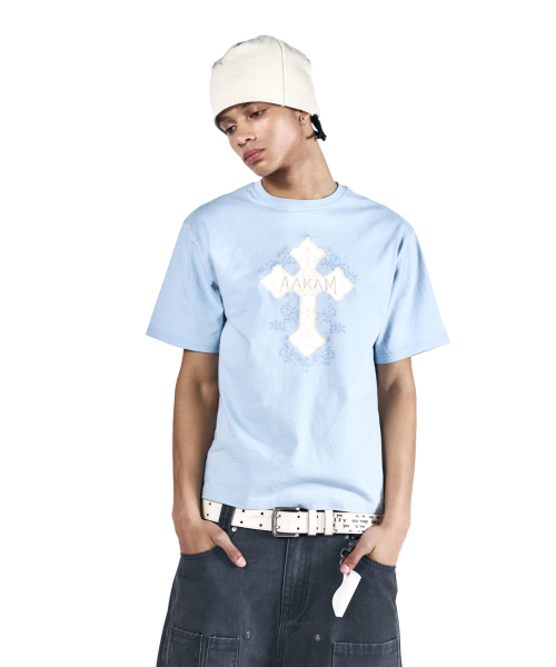 AAKAM(アーカム)の「AKM CROS2 Half Top (Sky Blue)(Tシャツ/カットソー・レディース・その他・1/2/3)」の17枚目の写真