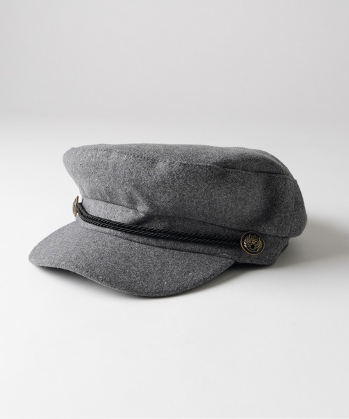 WHO'S WHO gallery(フーズフーギャラリー)の「【26AW LOOK掲載品番】マリンキャスケット(キャスケット・レディース・ブラック/グレー・FREE)」の2枚目の写真