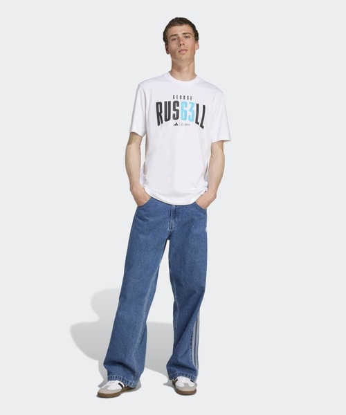adidas（アディダス）の「Mercedes AMG Petronas Formula 1 Team ジョージ・ラッセル Tシャツ / アディダス adidas（Tシャツ/カットソー・メンズ・ホワイト・X-LARGE/SMALL/MEDIUM/XXXX-LARGE/LARGE/XXX-LARGE）」の4枚目の写真