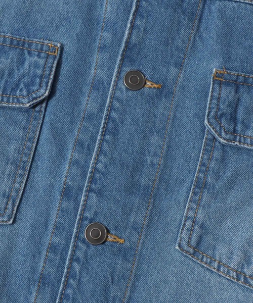 SITRY(シトリー)の「Denim Jacket/ヴィンテージライク デニムジャケット G-ジャン(デニムジャケット・メンズ・ライトグレー/ライトブルー/ネイビー/ブラック・M/L/LL)」の11枚目の写真