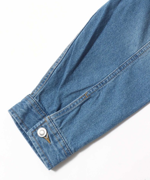 SITRY(シトリー)の「Denim Jacket/ヴィンテージライク デニムジャケット G-ジャン(デニムジャケット・メンズ・ライトグレー/ライトブルー/ネイビー/ブラック・M/L/LL)」の17枚目の写真
