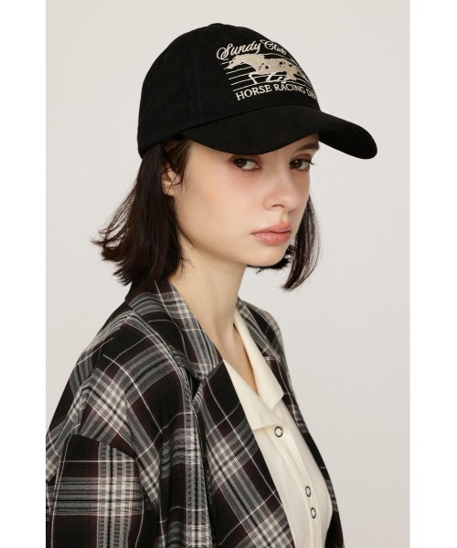 SLY(スライ)の「COTTON HORSE CAP コットンホースキャップ(キャップ・レディース・ブラウン/ブラック・FREE)」の10枚目の写真