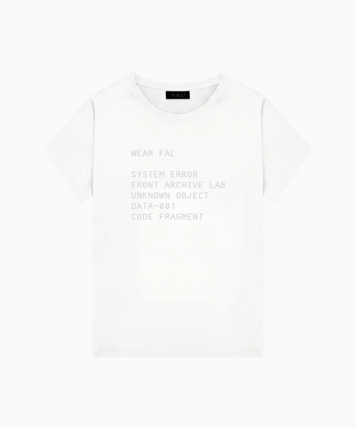 MOON FAIRY（ムーンフェアリー）の「SYSTEM レディース スリム 半袖Tシャツ [ホワイト]（Tシャツ/カットソー・レディース・その他・MEDIUM/LARGE）」の2枚目の写真