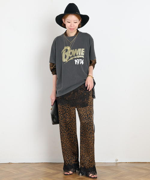 ARCHIVE STANCE(アーカイブスタンス)の「【ARCHIVE STANCE/アーカイブスタンス】lace hem leopard pants(スラックス・レディース・ブラウン・FREE)」の22枚目の写真