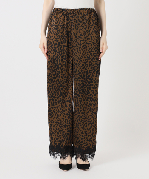 ARCHIVE STANCE(アーカイブスタンス)の「【ARCHIVE STANCE/アーカイブスタンス】lace hem leopard pants(スラックス・レディース・ブラウン・FREE)」の5枚目の写真