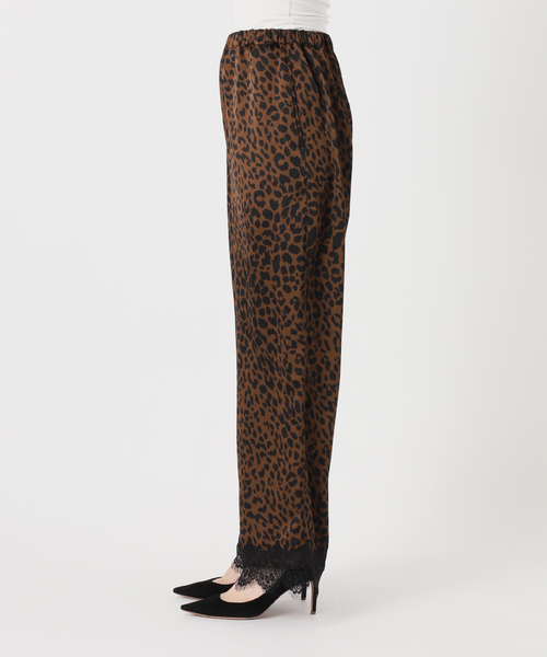 ARCHIVE STANCE(アーカイブスタンス)の「【ARCHIVE STANCE/アーカイブスタンス】lace hem leopard pants(スラックス・レディース・ブラウン・FREE)」の6枚目の写真