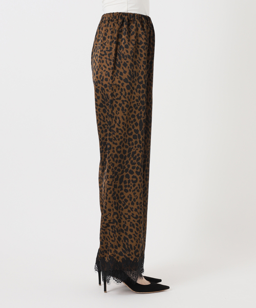 ARCHIVE STANCE(アーカイブスタンス)の「【ARCHIVE STANCE/アーカイブスタンス】lace hem leopard pants(スラックス・レディース・ブラウン・FREE)」の8枚目の写真