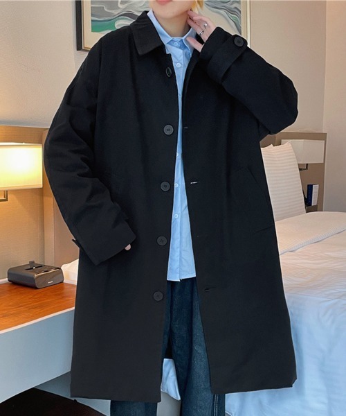 KELVIN（ケルヴァン）の「Minimal Balmacaan Coat ミニマルバルマカーンコート（その他アウター・メンズ・ブラック・MEDIUM/LARGE）」の3枚目の写真