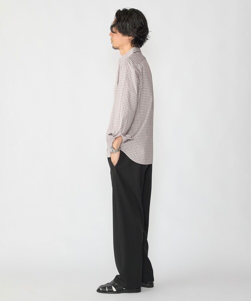 SHIPS(シップス)の「SHIPS:〈MADE IN JAPAN〉レギュラーカラー チェック シャツ(シャツ/ブラウス・メンズ・ネイビー/ブラウン系/ライトグリーン・SMALL/MEDIUM/LARGE/X-LARGE)」の9枚目の写真