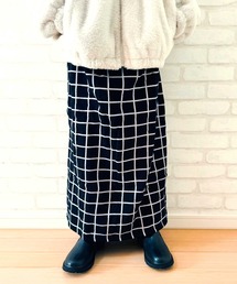 Outfitter lab（アウトフィッターラボ）の「キッズ 裏起毛 総柄ロングスカート（スカート）」