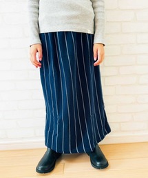 Outfitter lab（アウトフィッターラボ）の「キッズ 裏起毛 総柄ロングスカート（スカート）」