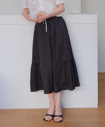 Roa banding maxi skirt (BLACK)
