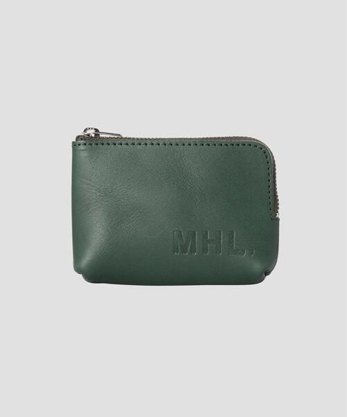 MHL.(エムエイチエル)の「BASIC LEATHER(ポーチ・レディース・ブラウン/グリーン・FREE)」の1枚目の写真
