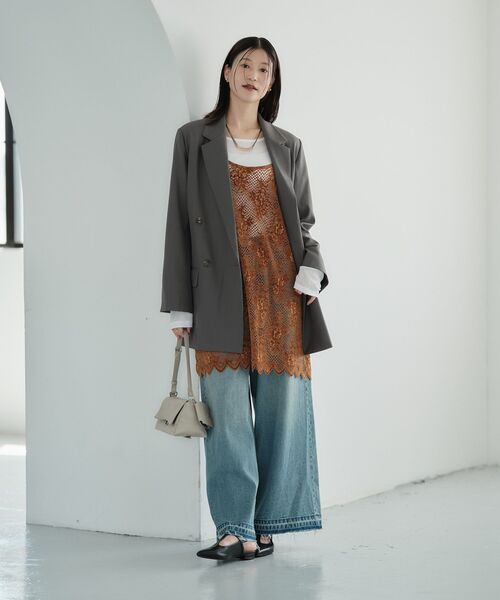 Green Parks(グリーンパークス)の「シアーロンTEE(Tシャツ/カットソー・レディース・ライトグレー/ホワイト系その他2/カーキ/ホワイト/ブラック・FREE)」の14枚目の写真