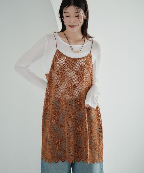 Green Parks(グリーンパークス)の「シアーロンTEE(Tシャツ/カットソー・レディース・ライトグレー/ホワイト系その他2/カーキ/ホワイト/ブラック・FREE)」の15枚目の写真