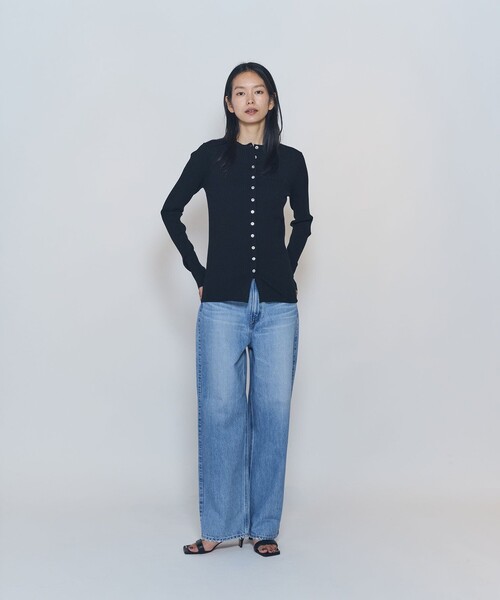 1er Arrondissement(プルミエアロンディスモン)の「ワイドリブスキニーカーディガン(カーディガン/ボレロ・レディース・グレー/ブラック・FREE)」の8枚目の写真