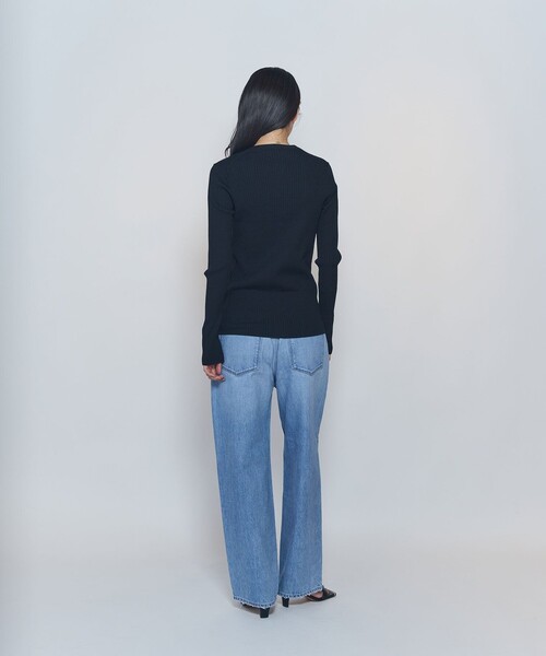 1er Arrondissement(プルミエアロンディスモン)の「ワイドリブスキニーカーディガン(カーディガン/ボレロ・レディース・グレー/ブラック・FREE)」の11枚目の写真