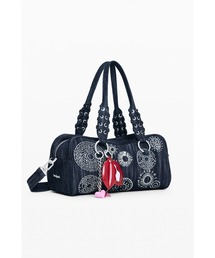 Embroidered Skull Denim Handbag / エンブロイダード スカル デニムハンドバッグ