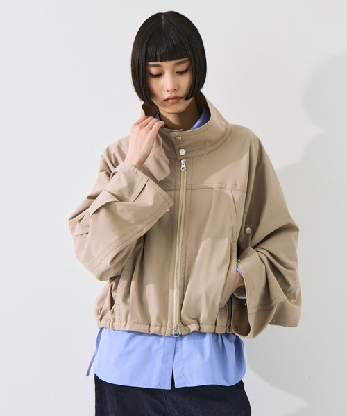 STUDIOUS(ステュディオス)の「【STUDIOUS/ステュディオス】Harrington Blouson/ハリントンブルゾン/軽量/マルチウェイ(ブルゾン・レディース・ブラック/ベージュ・FREE)」の17枚目の写真