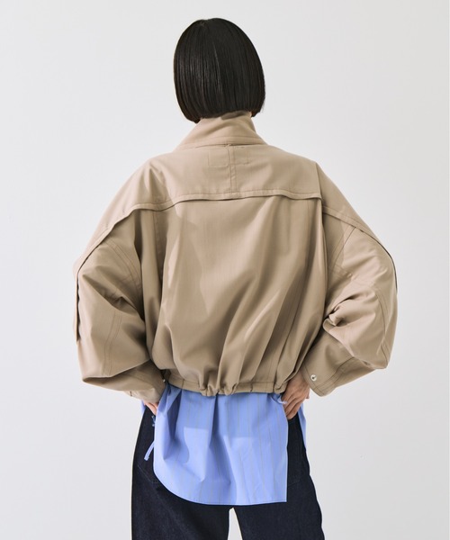 STUDIOUS(ステュディオス)の「【STUDIOUS/ステュディオス】Harrington Blouson/ハリントンブルゾン/軽量/マルチウェイ(ブルゾン・レディース・ブラック/ベージュ・FREE)」の19枚目の写真