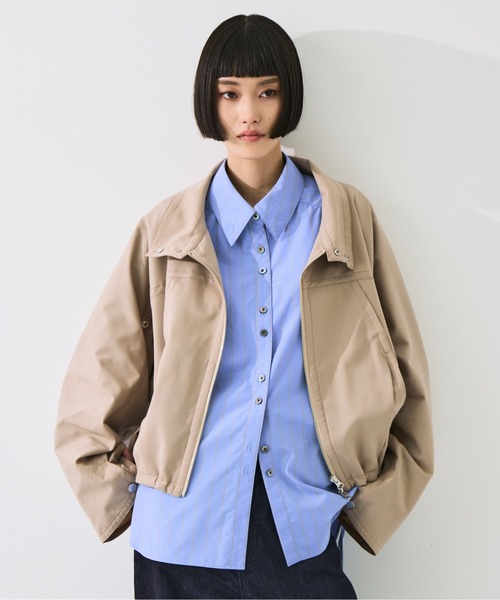 STUDIOUS(ステュディオス)の「【STUDIOUS/ステュディオス】Harrington Blouson/ハリントンブルゾン/軽量/マルチウェイ(ブルゾン・レディース・ブラック/ベージュ・FREE)」の13枚目の写真