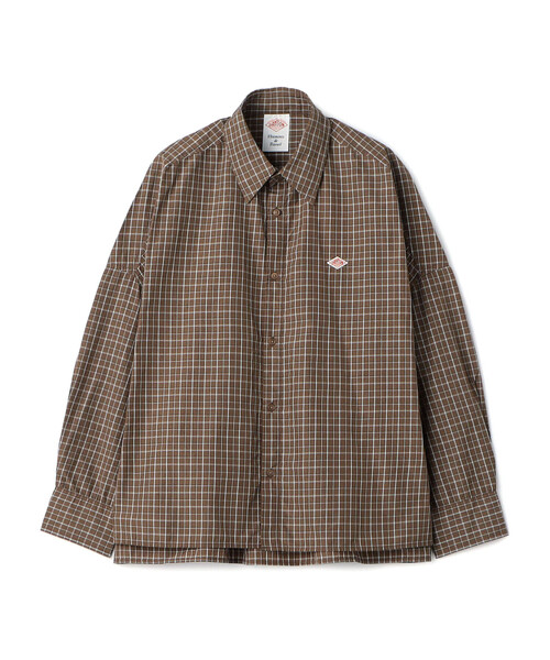 DANTON(ダントン)の「Women's Nylon Taffeta Regular Collar Shirt(シャツ/ブラウス・レディース・ブラック系その他/ブラウン系その他/ブルー系その他5・34/36)」の2枚目の写真