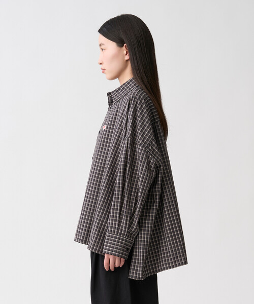 DANTON(ダントン)の「Women's Nylon Taffeta Regular Collar Shirt(シャツ/ブラウス・レディース・ブラック系その他/ブラウン系その他/ブルー系その他5・34/36)」の5枚目の写真